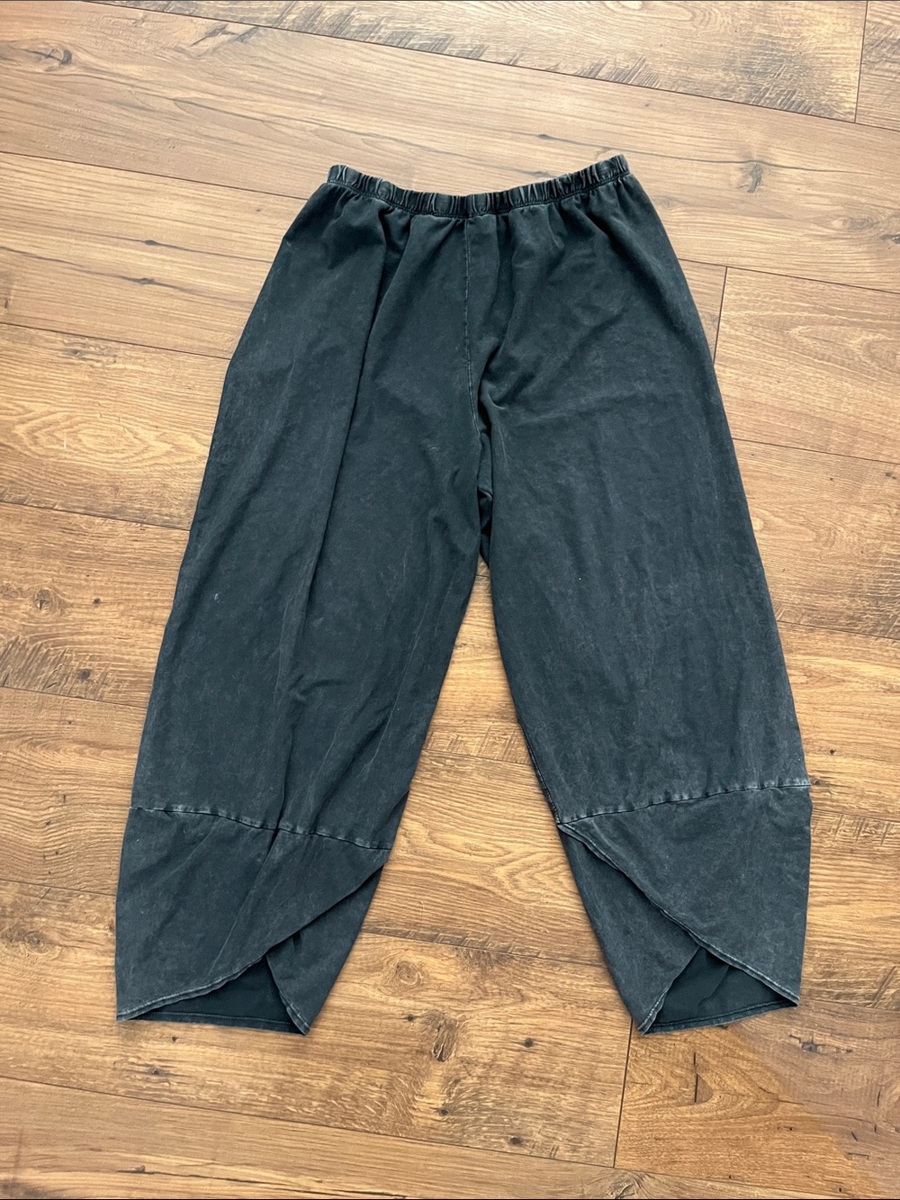 Doodle by Inoah Lantern Pants ‘Day to Night’ black gray Mineral Wash Cotton xL